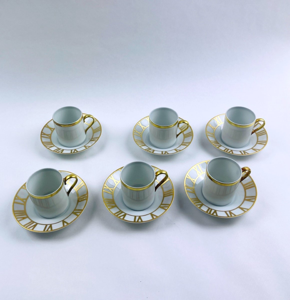 Set Of 6 Rochas Paris Coffee Cups