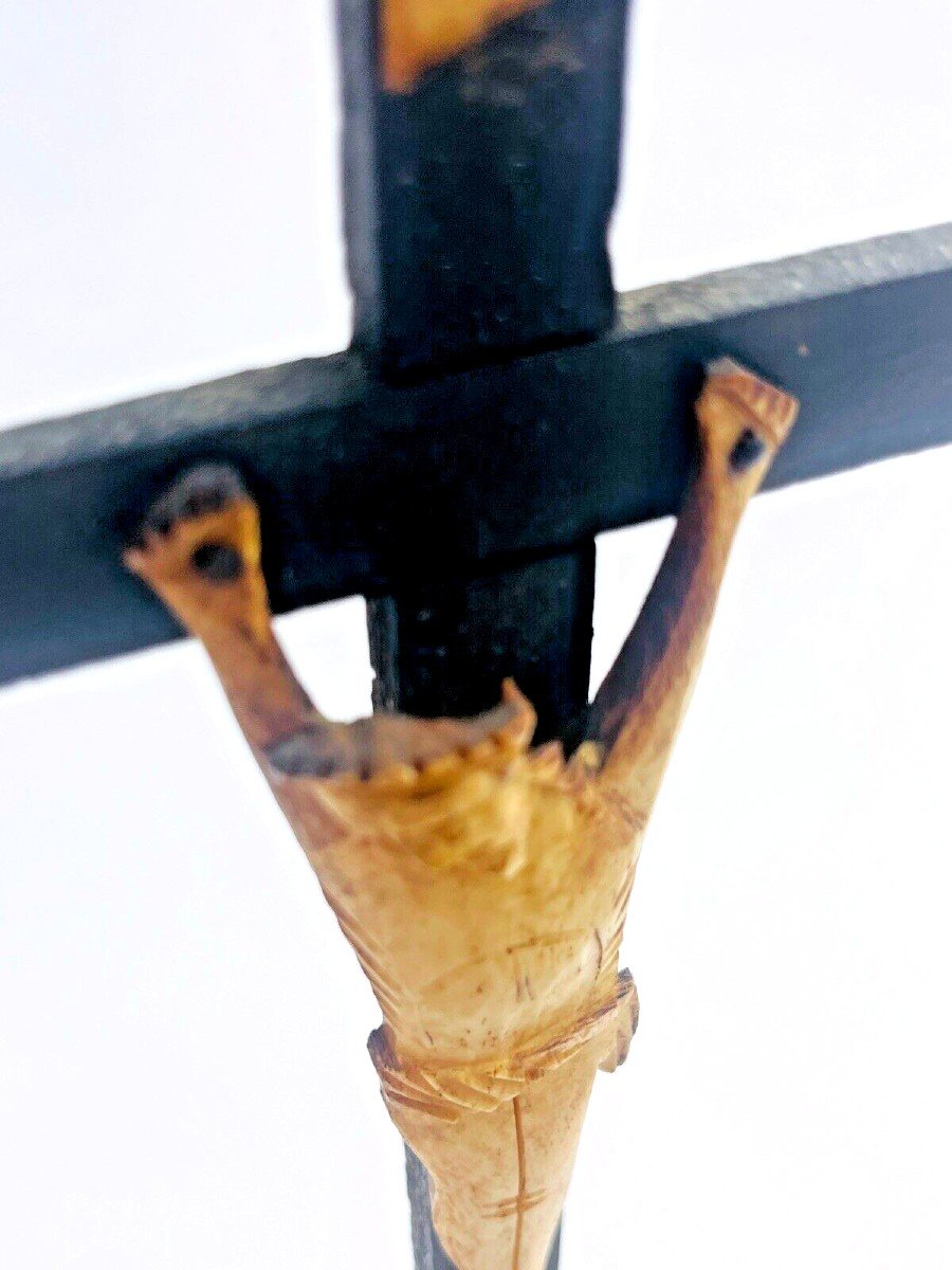 Old Jansenist Christ, Old Bone And Wood Christ, Jansenist Crucifix-photo-3