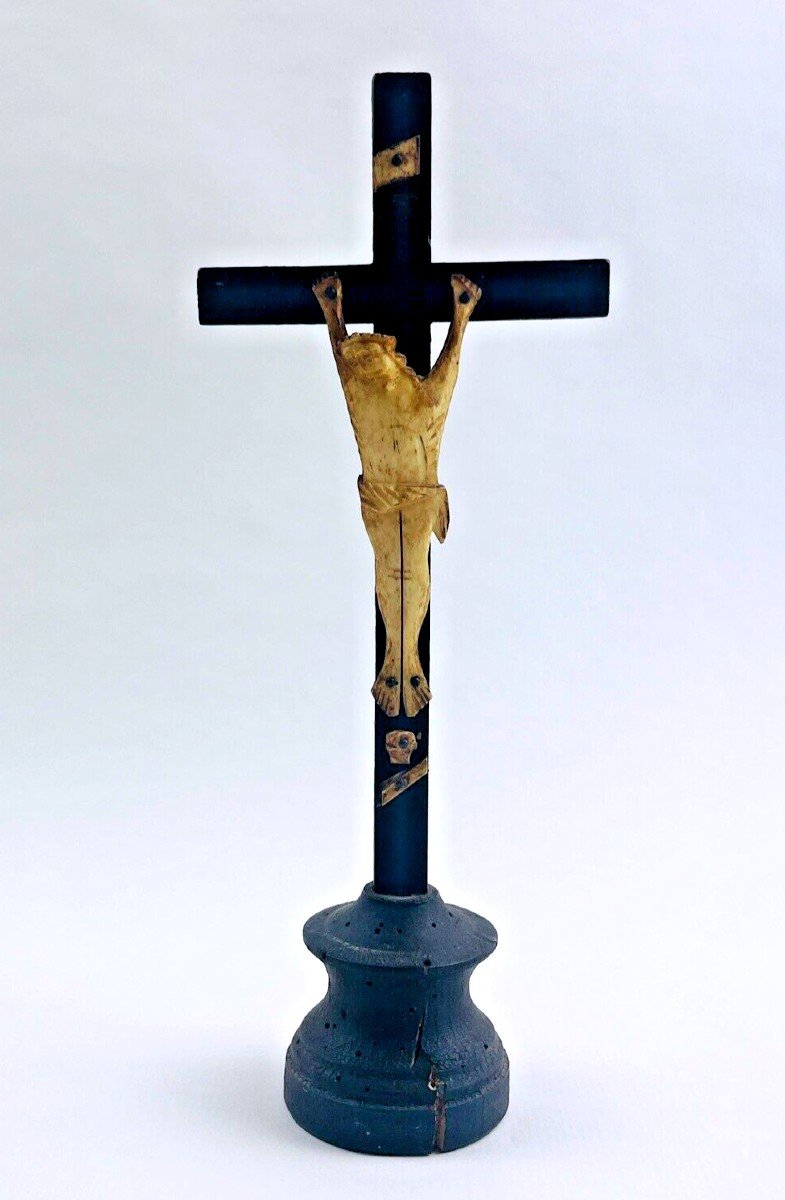 Old Jansenist Christ, Old Bone And Wood Christ, Jansenist Crucifix