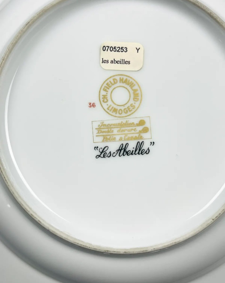 Haviland Limoges Soup Plate Model Les Abeilles-photo-4