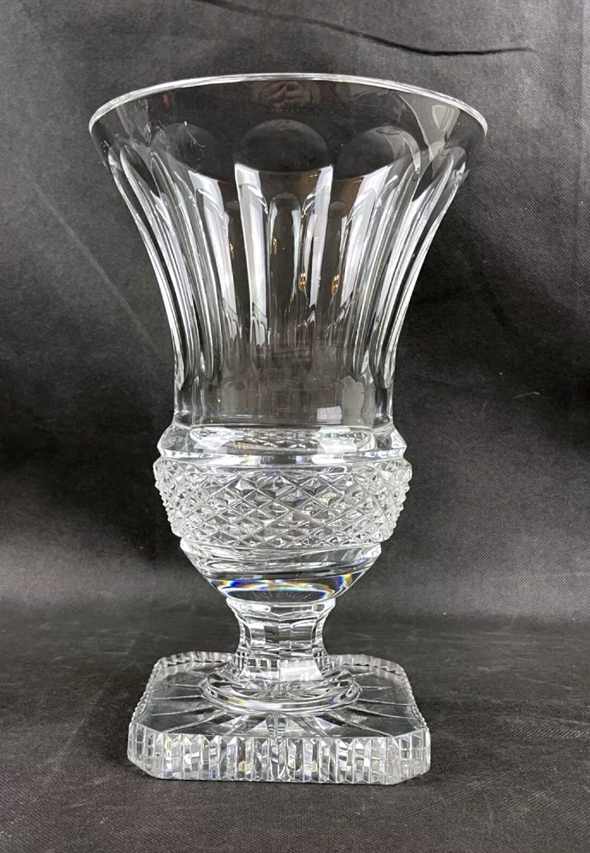 Medici Shape Cut Crystal Vase