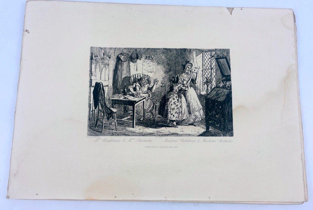 Suite Of 6 Engravings By George Cruikshank-photo-2