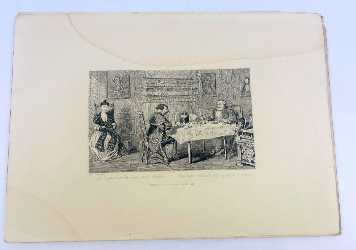 Suite Of 6 Engravings By George Cruikshank-photo-1