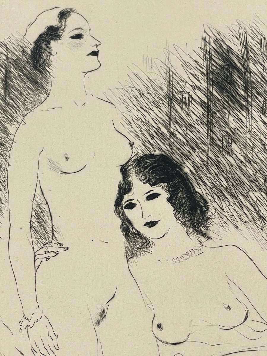 Erotic Engraving By Marcel Vertes-photo-2