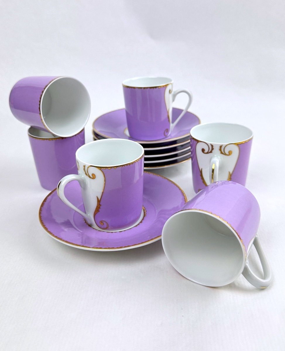 Set Of 6 Christian Lacroix Coffee Cups Madly Model-photo-2