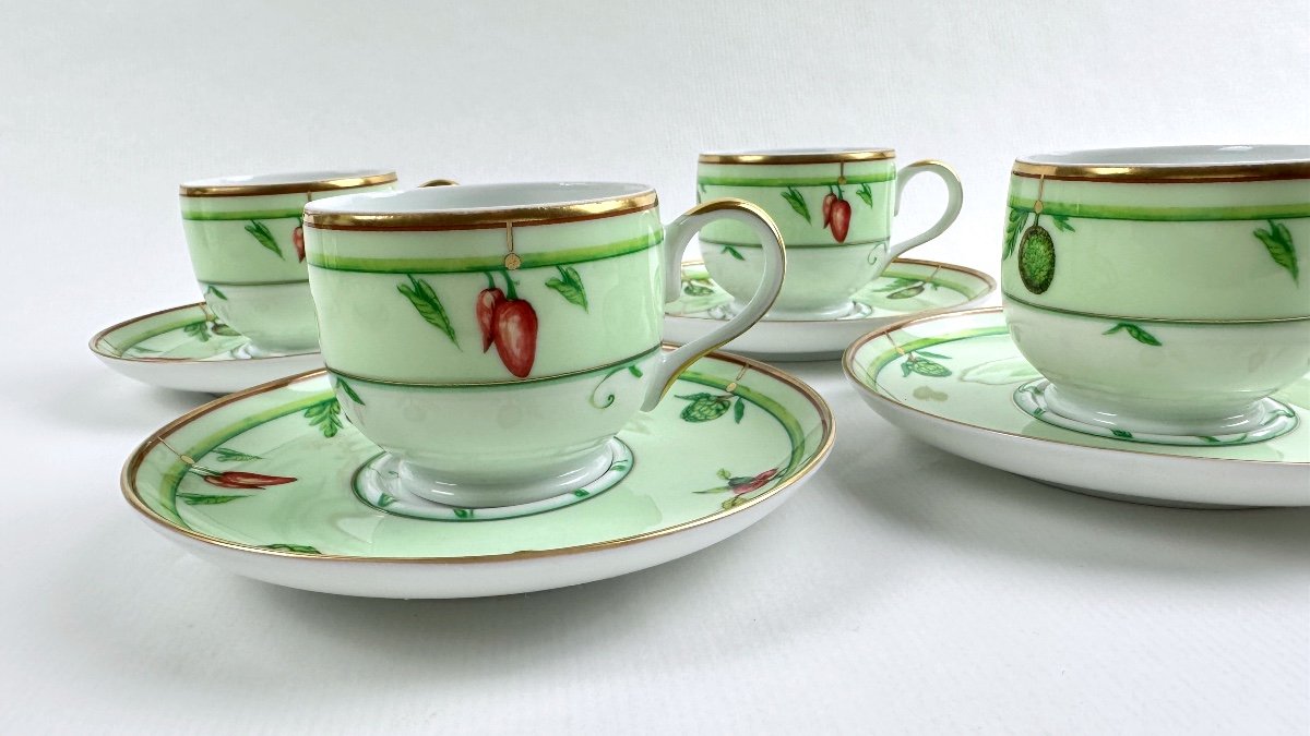 Set Of 4 Jl Coquet Coffee Cups Madagascar Model-photo-2