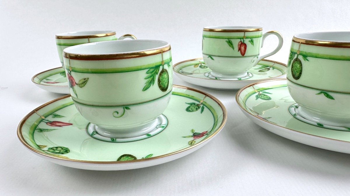 Set Of 4 Jl Coquet Coffee Cups Madagascar Model-photo-3