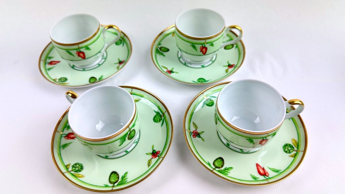 Set Of 4 Jl Coquet Coffee Cups Madagascar Model-photo-4