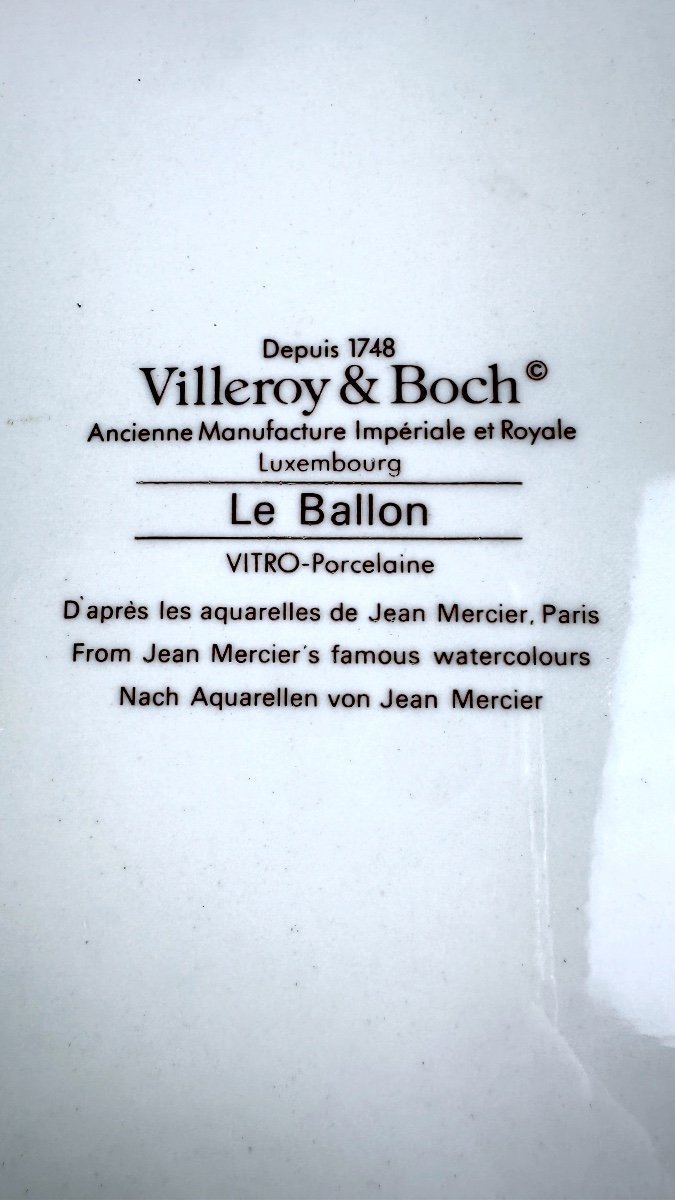 Plat à Gâteau Villeroy Et Boch Modèle Le Ballon d'Après Jean Mercier-photo-1