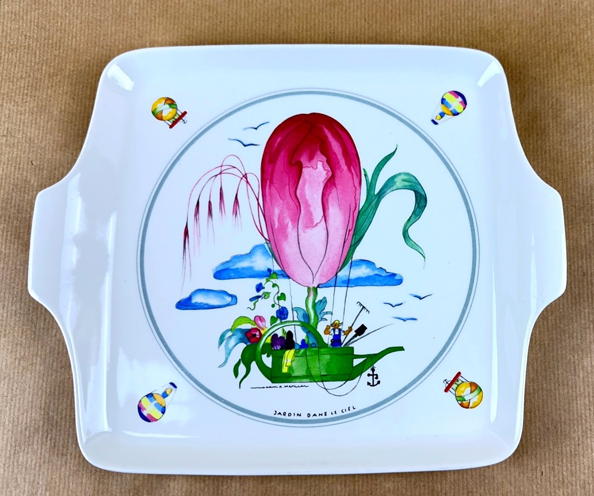 Villeroy & Boch Cake Plate Le Ballon Model After Jean Mercier