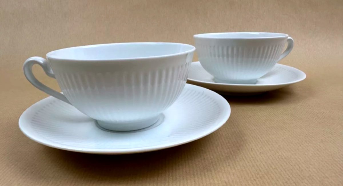 Pair Of Royal Copenhagen Porcelain Teacups