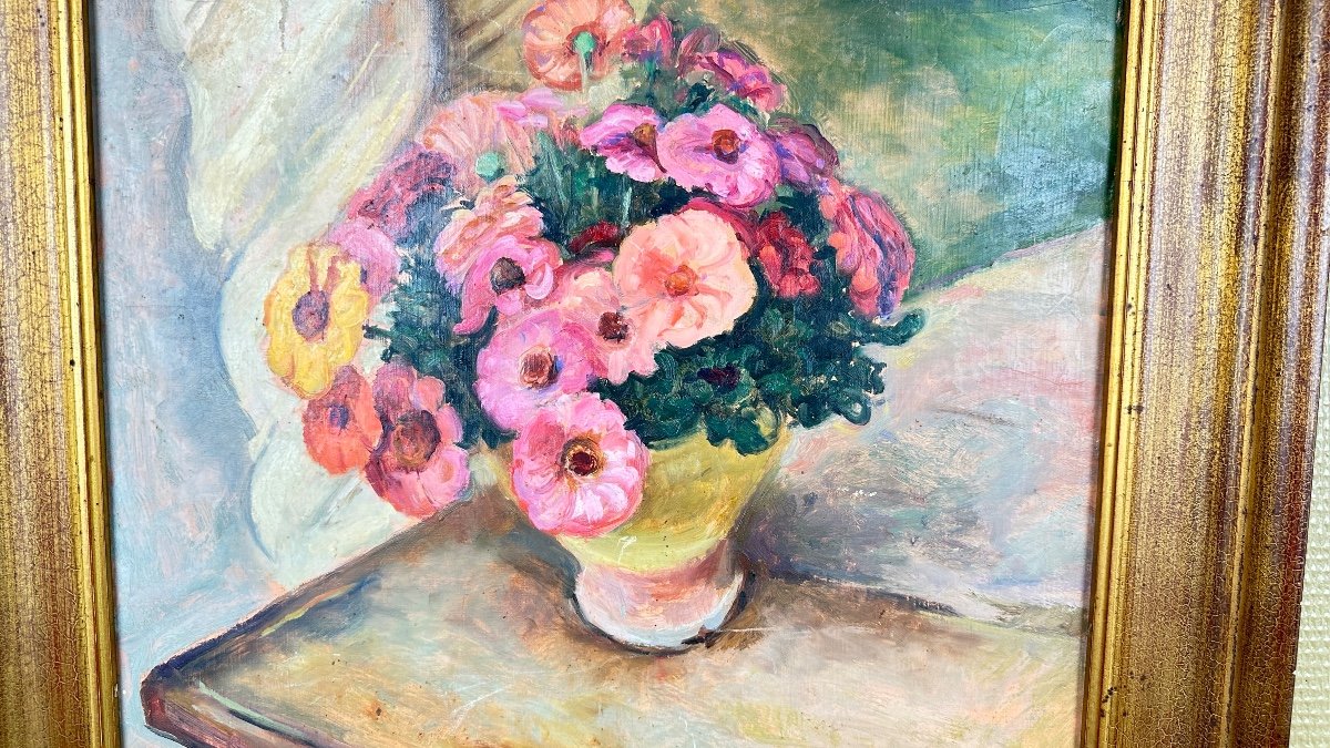 Bouquet De Fleurs - Pierre-françois Farrey (1896-1987)-photo-2