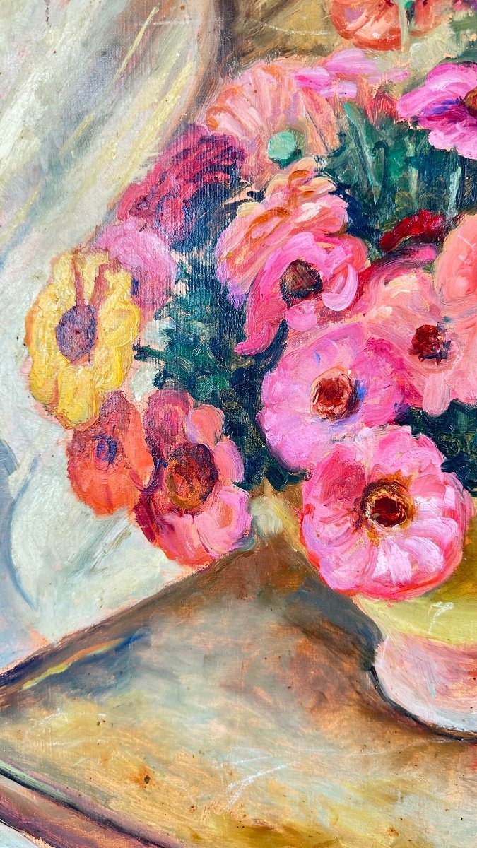 Bouquet De Fleurs - Pierre-françois Farrey (1896-1987)-photo-3