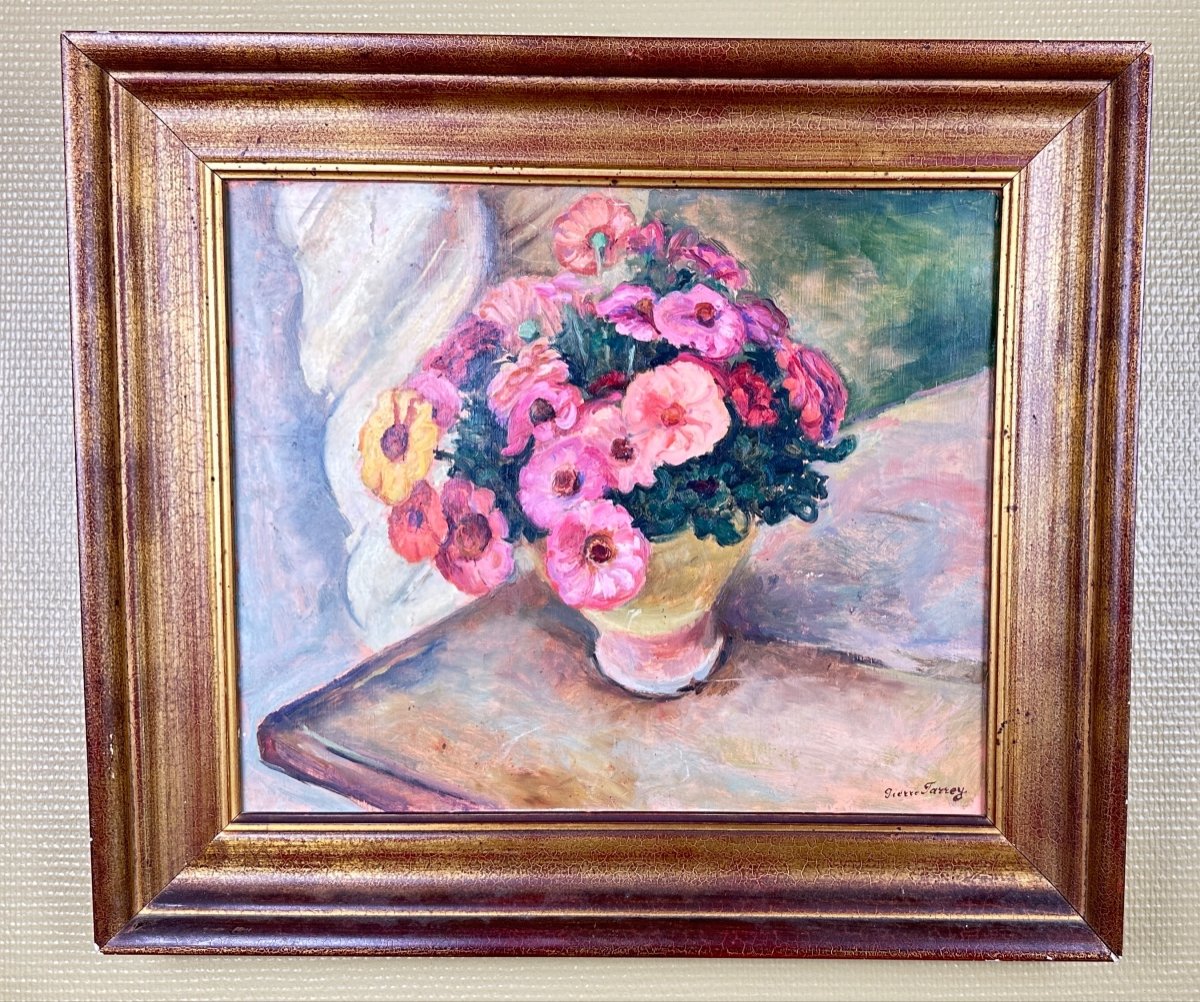 Bouquet De Fleurs - Pierre-françois Farrey (1896-1987)