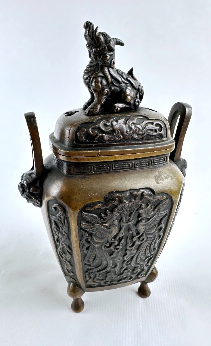 Bronze Incense Burner, Japan, Early 20th Century-photo-7