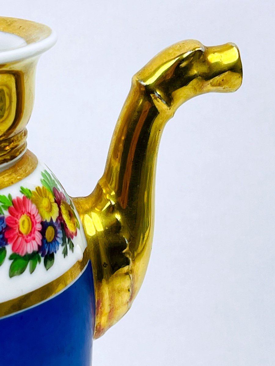 Louis-philippe Coffee Pot, Porcelain Jug From Paris-photo-3