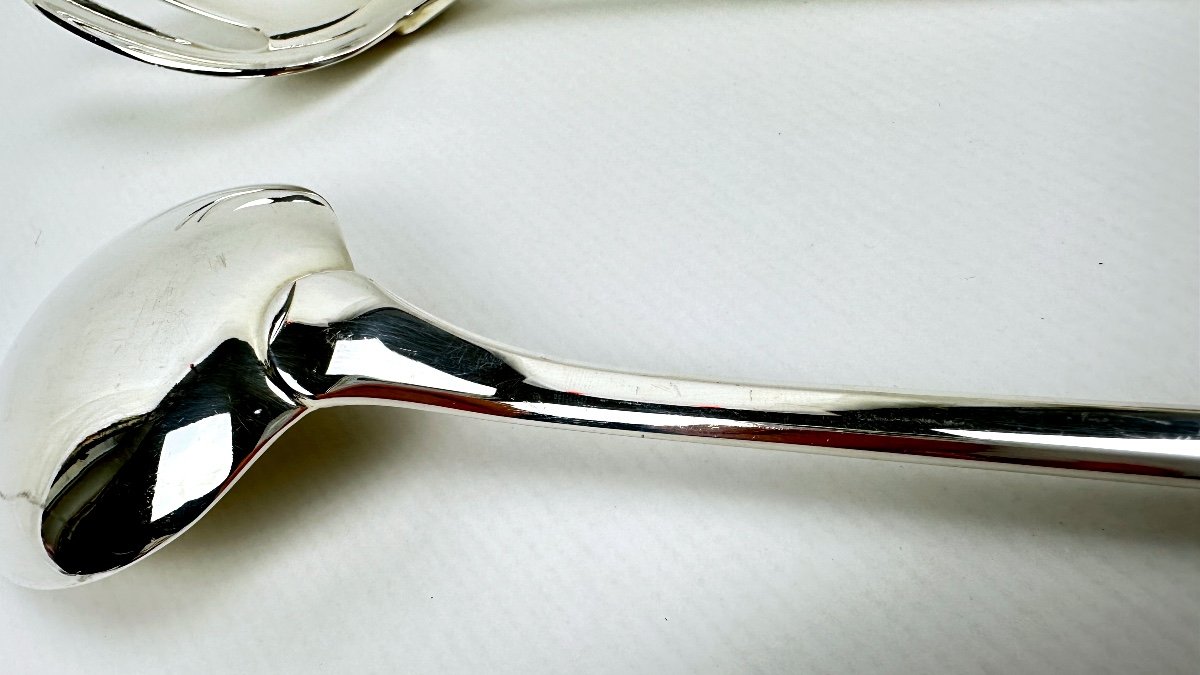 Christofle Cluny Model Salad Serving Cutlery-photo-1