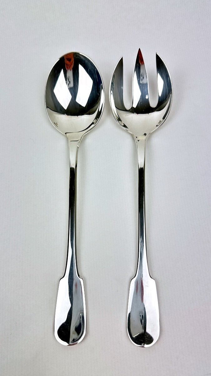 Christofle Cluny Model Salad Serving Cutlery