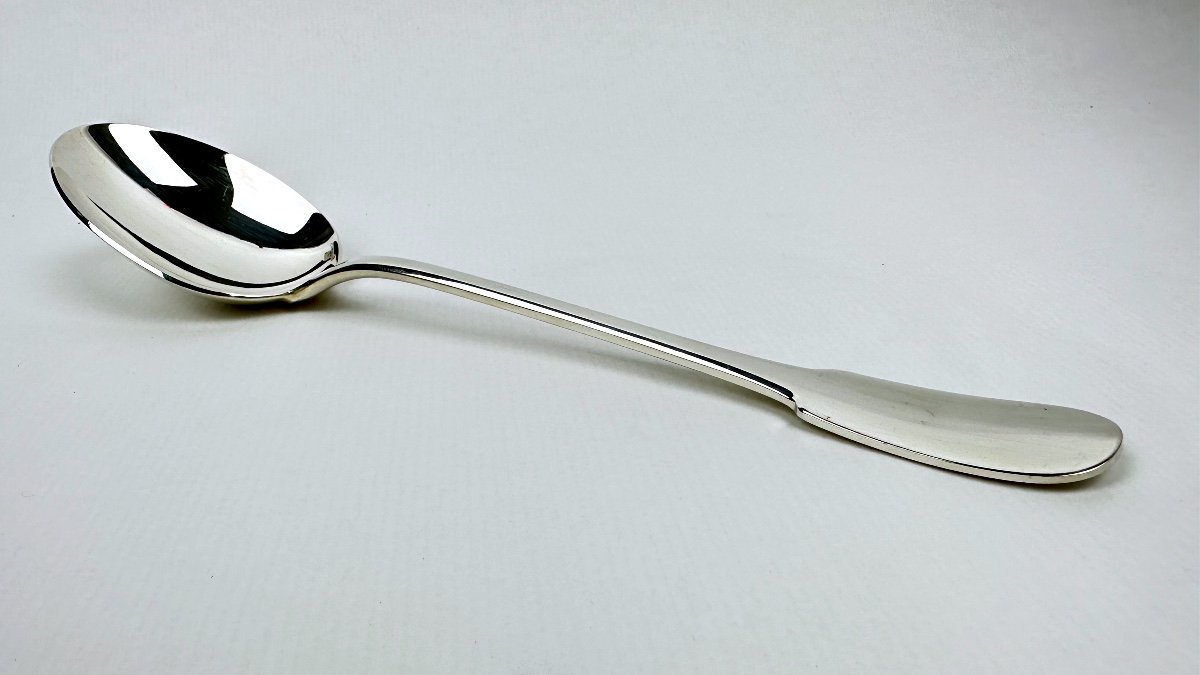 Christofle Serving Spoon, Cluny Model-photo-2