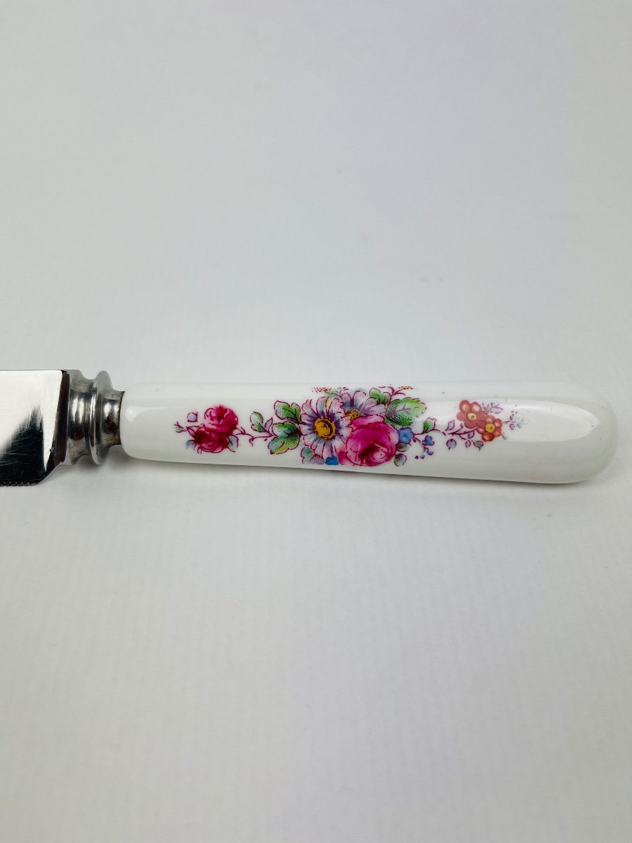 Royal Crown Derby Bread Knife, Bone China Handle-photo-4