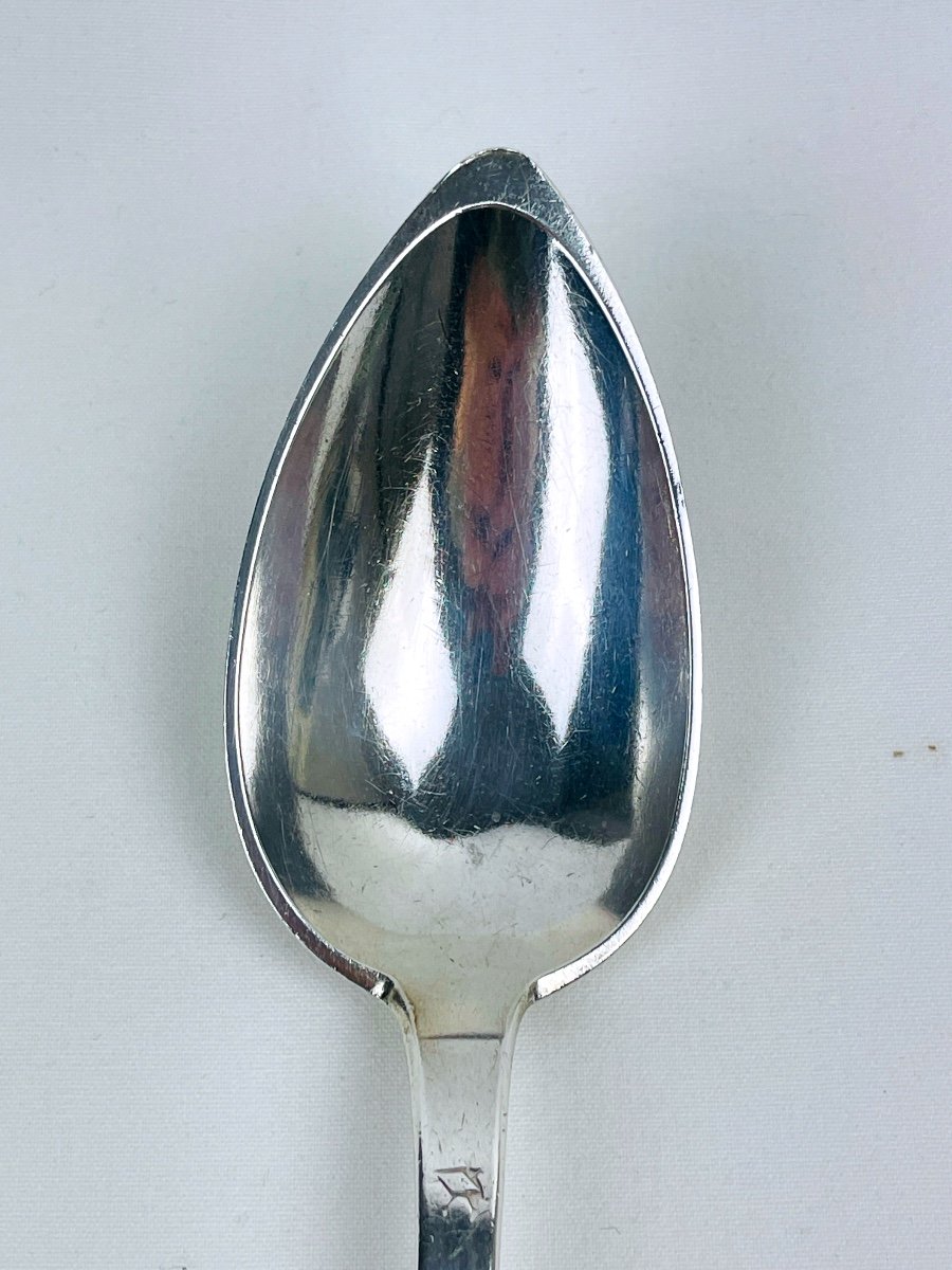 Serving Spoon, Silver Stew Spoon, Viellard Hallmark-photo-2