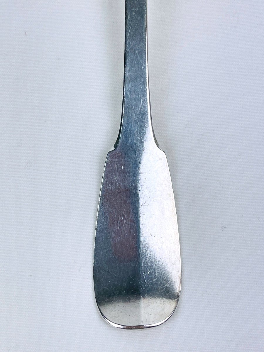 Serving Spoon, Silver Stew Spoon, Viellard Hallmark-photo-3