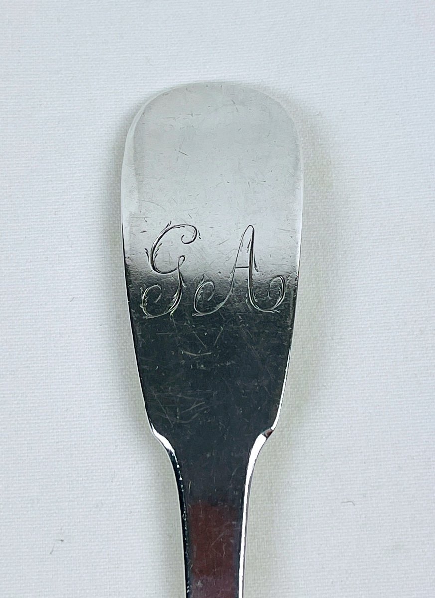 Serving Spoon, Silver Stew Spoon, Viellard Hallmark-photo-4