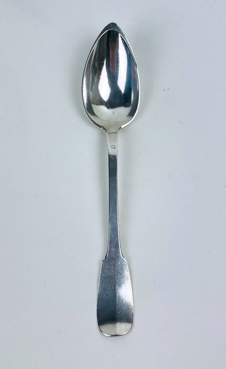 Serving Spoon, Silver Stew Spoon, Viellard Hallmark