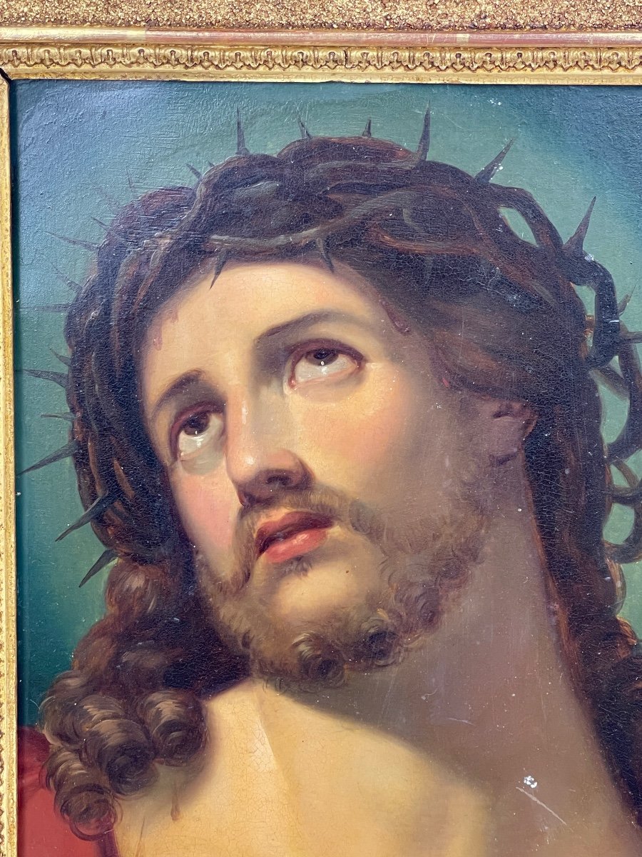 Oil On Copper After Guido Reni, Christ-photo-2