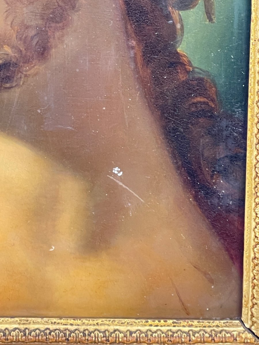 Oil On Copper After Guido Reni, Christ-photo-3