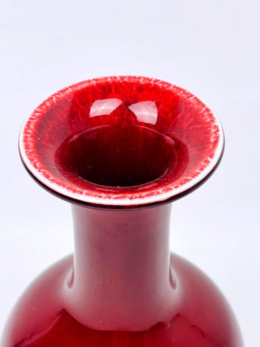 Chinese Ox Blood Porcelain Vase-photo-2