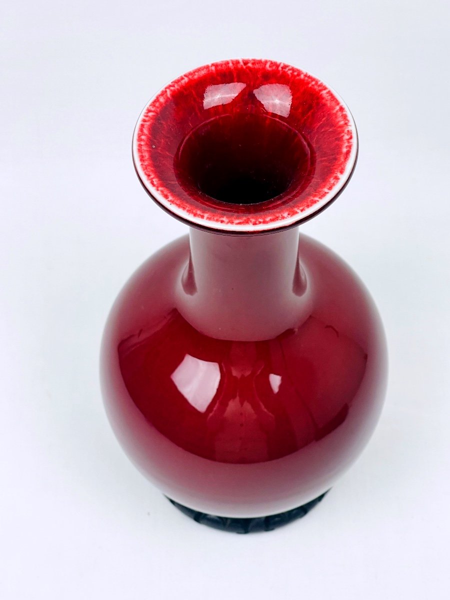 Chinese Ox Blood Porcelain Vase-photo-3