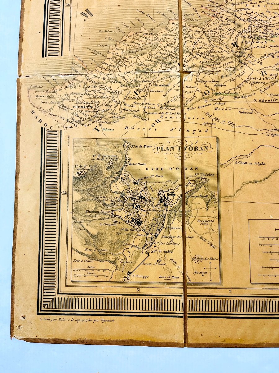 Map Of Algeria By Dufour (auguste-henri) For Charles Simonneau 1840-photo-3