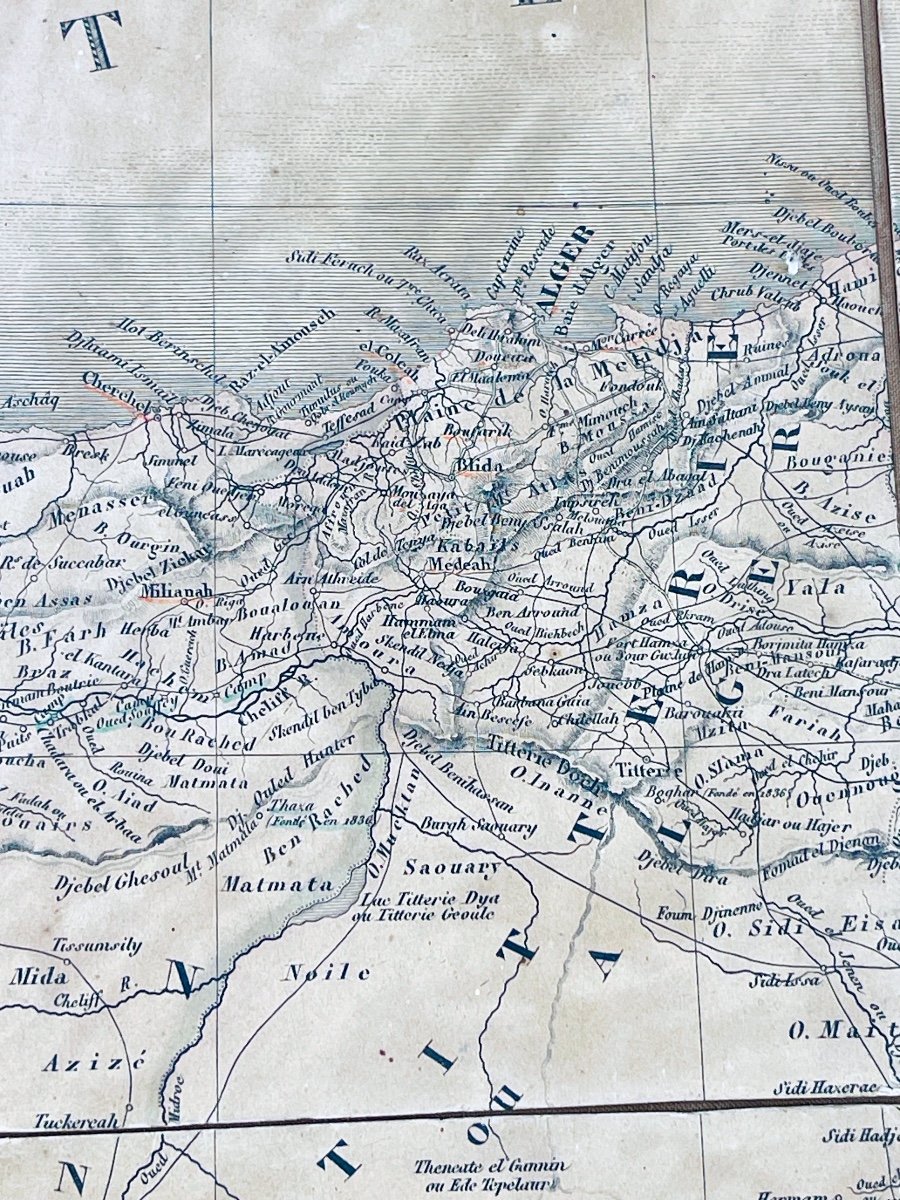 Map Of Algeria By Dufour (auguste-henri) For Charles Simonneau 1840-photo-3