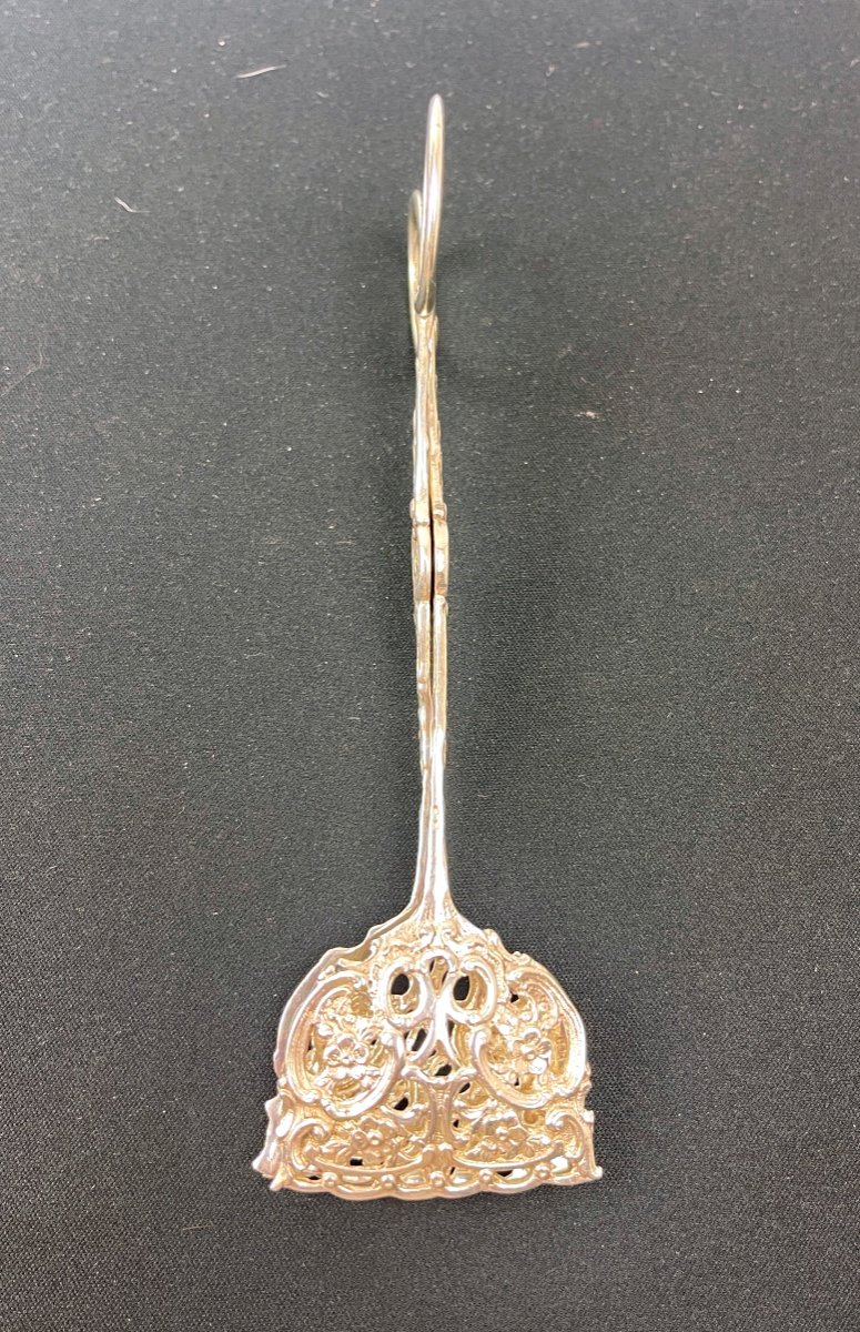 Silver Cake Serving Tongs