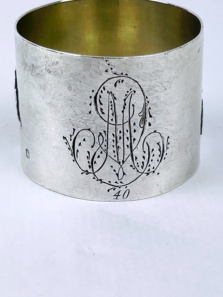 Pretty Silver Napkin Ring-photo-3