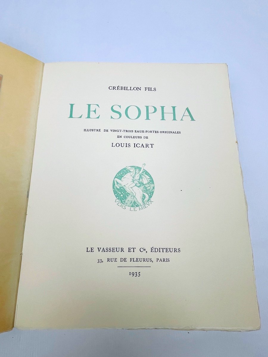 Curiosa : Crébillon Fils, Le Sopha, Illustré Par Louis Icart 1935-photo-2