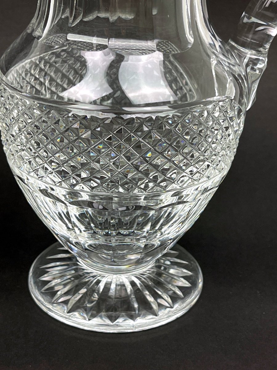 Water Jug, Crystal Carafe Saint-louis Trianon Model-photo-2