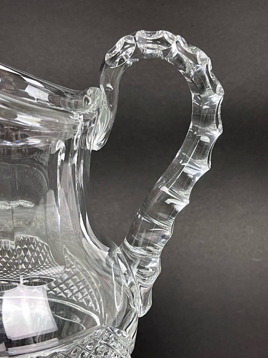 Water Jug, Crystal Carafe Saint-louis Trianon Model-photo-3