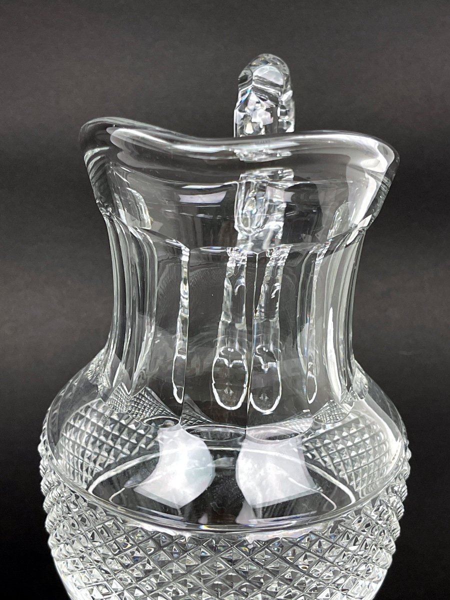 Water Jug, Crystal Carafe Saint-louis Trianon Model-photo-4