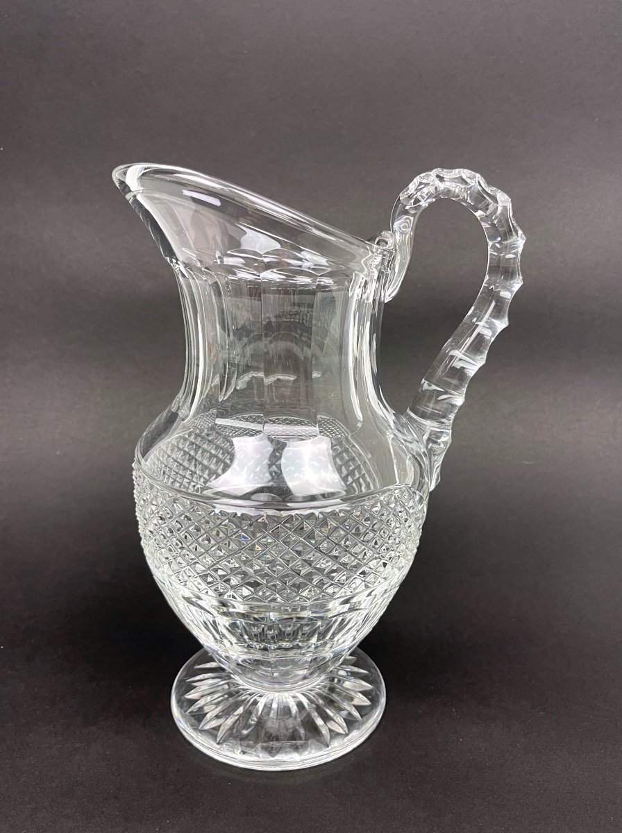 Water Jug, Crystal Carafe Saint-louis Trianon Model