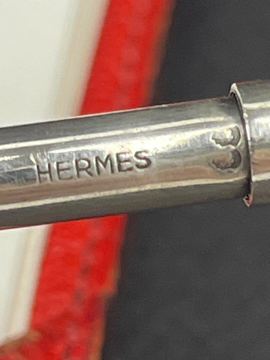 Rare Porte-notes En Cuir Hermès-photo-2