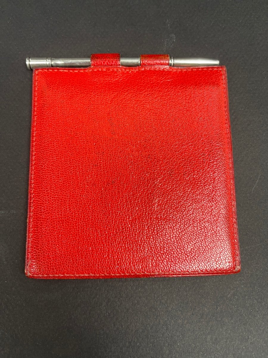 Rare Porte-notes En Cuir Hermès-photo-4