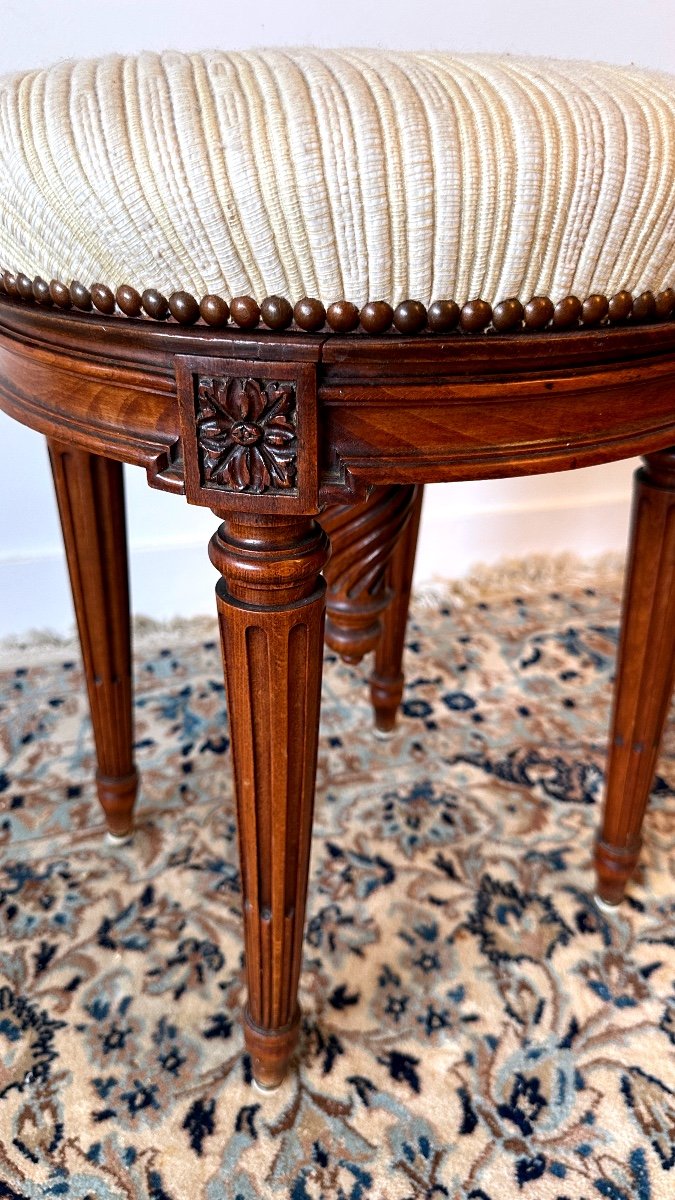 Tabouret De Piano Style Louis XVI-photo-2