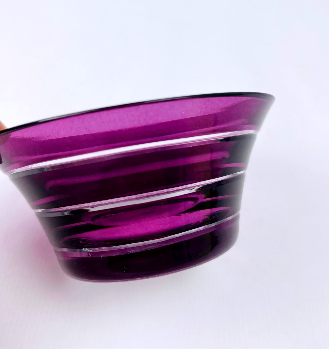 Set Of 6 Philippe Deshoulières Crystal Bowls-photo-3