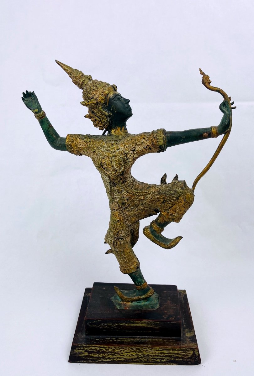 Figurine En Bronze Du Prince Rama