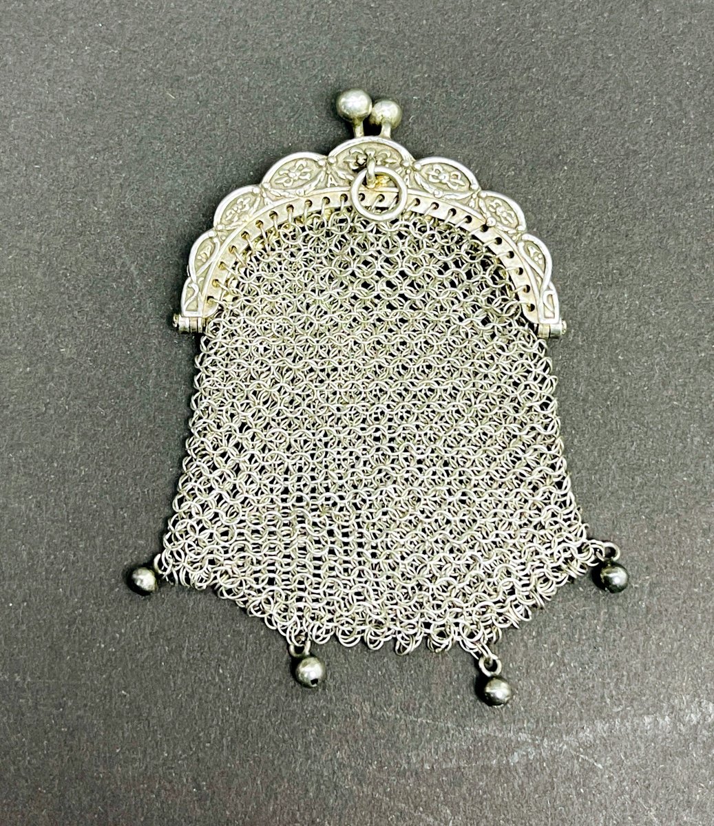 Small Solid Silver Purse 