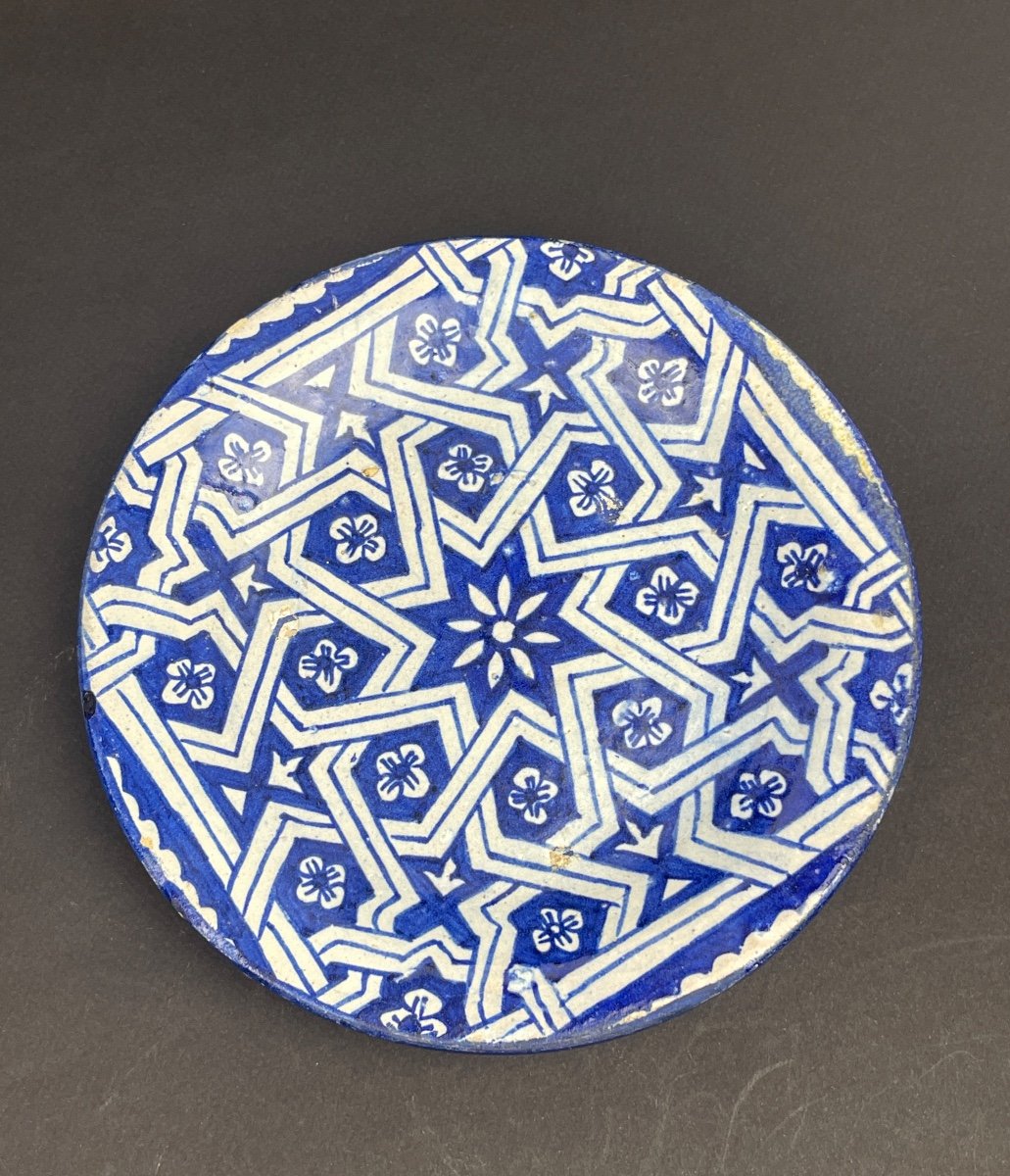 Morocco, Cup, Plate On Heel In Fez Earthenware Serghini Père 1920 No. 4