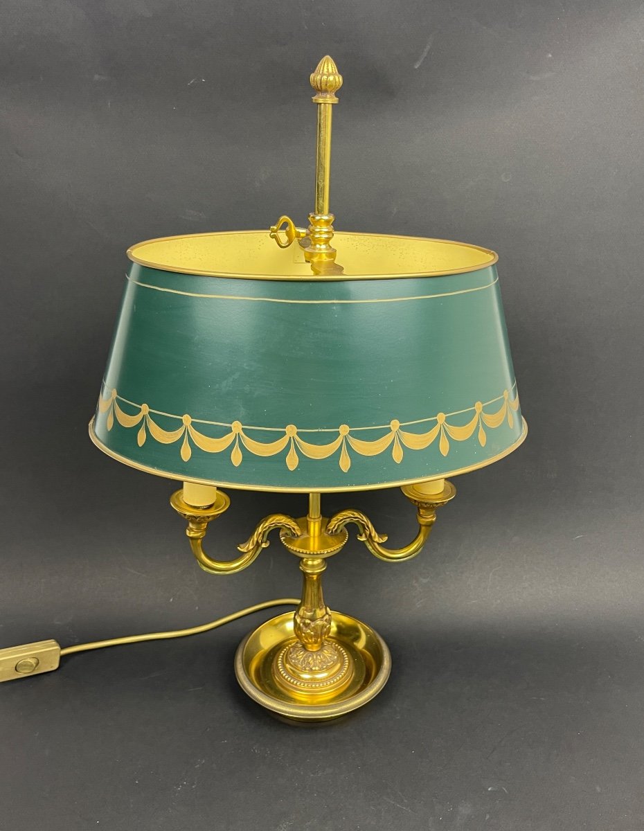 Lampe Bouillotte De Style Louis XVI Lucien Gau-photo-6