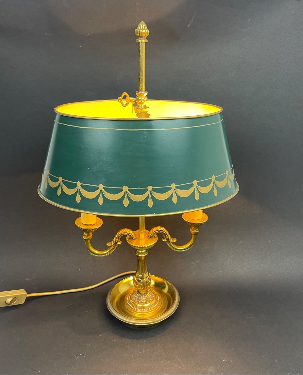 Lampe Bouillotte De Style Louis XVI Lucien Gau